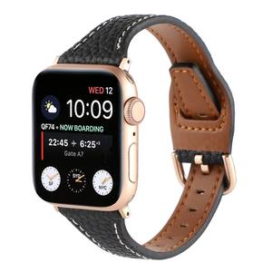Petite taille ciel étoilé motif litchi cuir véritable Iwatch <span class=keywords><strong>Se</strong></span> bracelet adapté pour Apple S8 bracelet de montre <span class=keywords><strong>Applewatch</strong></span> 38/40/41 42/4 - Product Image 1