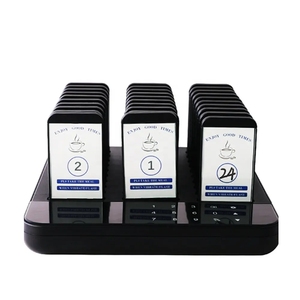 Système d'appel sans fil 30 bipeurs Buzzers Restaurant Café Hôtel Pager <span class=keywords><strong>CRONY</strong></span> QC300 Portée 500m 433.92MHz - Product Image 2