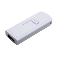 Clé USB rétractable Push-Pull avec boîtier en plastique blanc, design coulissant, logo personnalisé, vente en gros