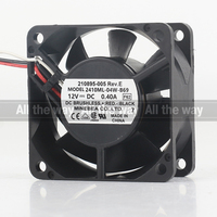 Ventilateur de refroidissement industriel NMB 5V 24V 48V DC12V 0.40A AC EC 6025 60X60X25MM 6CM pour ordinateur et onduleur, trois fils, 2410ML-04W-B69
