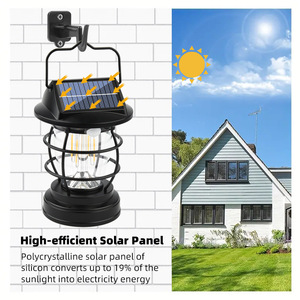 Nhà Máy Tùy Biến OEM/ODM Ngoài Trời Vườn Cắm Trại & Nông Thôn Chiếu Sáng Nhà Abs Cơ Thể Treo Không Thấm Nước <span class=keywords><strong>LED</strong></span> Năng Lượng Mặt Trời Đèn Ngựa - Product Image 2