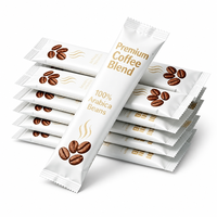 Sachets personnalisés en aluminium pour café en poudre, thé au lait, sucre – Mini-pochettes en bande de qualité alimentaire