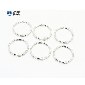 Anneaux de reliure en acier inoxydable EWANG de 2,5 pouces, plaqués nickel, argentés, anneaux à clipser pour feuilles mobiles - Product Image 1