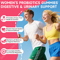 OEM Probiotica Gummies voor Volwassen Vrouwen, Supplementen met Prebiotica en Cranberry voor Antioxidanten & Vitaliteit, Gezondheid van de Spijsvertering en Urinewegen