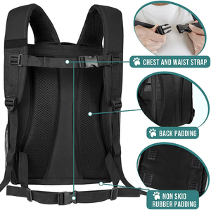 Bolsa de transporte de viaje para mascotas para gatos, perros pequeños, hasta extensión, cama para mascotas, habitación, <span class=keywords><strong>am</strong></span>-azon, mochila para salir para gatos, transpirable, plegable - Product Image 5
