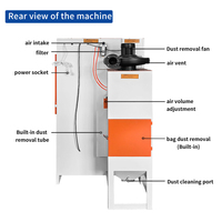 Machine de sablage manuelle 9060 avec plateau tournant pour pièces soudées en acier inoxydable, acrylique et alliage d'aluminium – Usine de sablage
