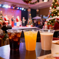 Gobelets en plastique transparents personnalisés pour aliments pour animaux, gobelets jetables pour bubble tea, boissons, pour cafés et magasins de boissons