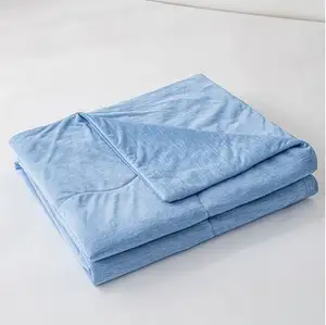 Летнее охлаждающее одеяло, двустороннее, холодное ощущение, воздухопроницаемое одеяло, вязаное покрывало для дивана, покрывало на кровать