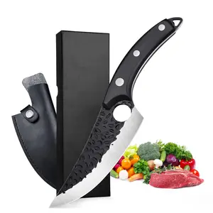 Professional Stainless Steel Full Tang Kitchen Viking Boning Knife Hand Forged Boning Butcher Chef Knife