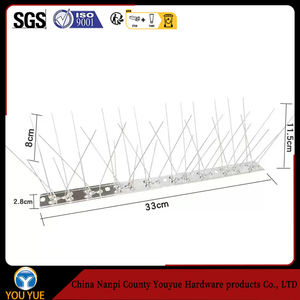 Paku pengusir burung Stainless Steel 304, jalur daya luar ruangan pengusir kucing lembar fabrikasi logam untuk perlindungan bangunan - Product Image 6