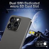 هاتف ذكي I15 Pro Max بشاشة 6.8 بوصة عالية الدقة ويدعم 3G من المصنع الأصلي |   3 جيجابايت + 32 جيجابايت |   2 ميجابكسل + 5 ميجابكسل |   3800 مللي أمبير في الساعة |   شريحتين اتصال |   هواتف محمولة للمستخدمين العالميين