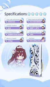 Yeston SAKURA NVIDIA GeForce RTX 4070 Ti ซูเปอร์กราฟิกการ์ด GDDR6X เกม GDDR6X <span class=keywords><strong>256bit</strong></span> 16G GPU - Product Image 4