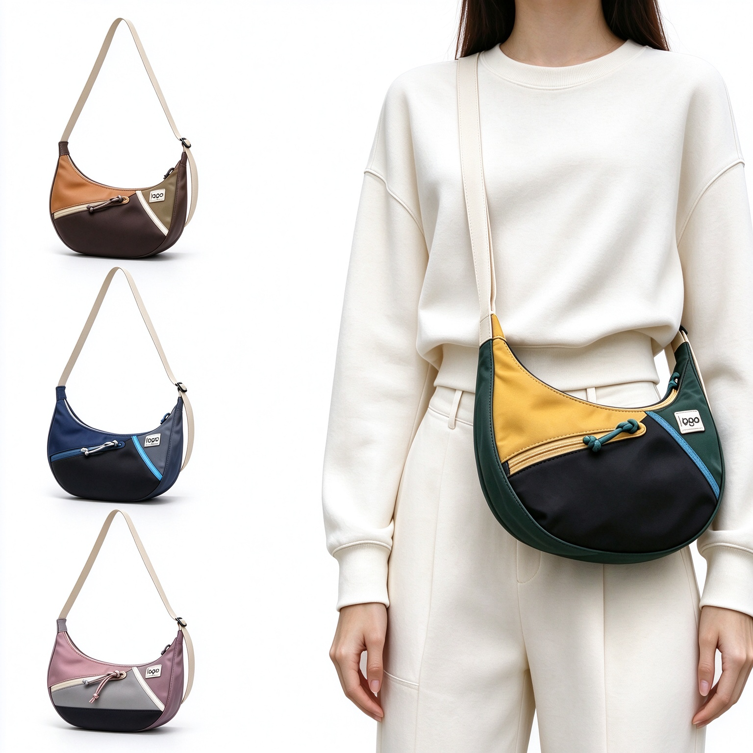 Crescent Sling Bag Utility Storage Shoulder Bag