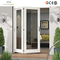 Porte pliante en aluminium à double vitrage pour villa moderne personnalisée, isolation acoustique, quincaillerie allemande et chinoise, garantie 5 ans