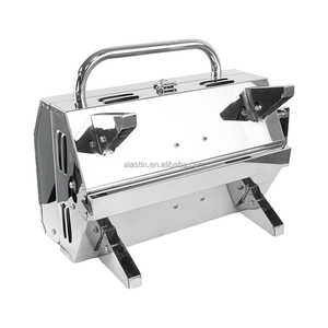 Suministros marinos personalizados Parrilla de barbacoa portátil 12000 BTU 304 Soporte inclinado de acero inoxidable Montaje Parrilla de <span class=keywords><strong>gas</strong></span> para yate - Product Image 4