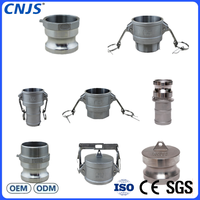 Raccords rapides Camlock CNJS de l'usine chinoise, 1, 2, 3 pouces, en acier inoxydable, surface lisse, basse pression, filetage NPT/BSPT