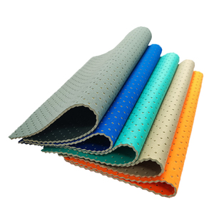 Rouleau de feuille de caoutchouc néoprène super élastique de 2mm à 7mm de diamètre personnalisé Tissu perforé pour protège-poignets Divertissement sportif - Product Image 1