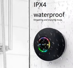 ลำโพงไร้สายกันน้ำ IPX4 สำหรับห้องน้ำ BT 5.0 พร้อมจุกดูดติดผนัง ลำโพงมินิสำหรับอาบน้ำ ปรับแต่งโลโก้ได้ ลำโพงกลางแจ้ง เสียงสเตอริโอ - Product Image 1