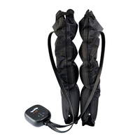 Masseur de jambes à compression d'air sans fil à 4 chambres, bottes de compression séquentielle pour la circulation des jambes et la relaxation musculaire