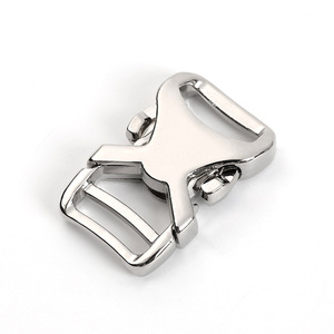 Side Release Buckle Zinc Alloy Silver Durable For Bags Backpacks Adjustable <b>Webbing</b> Fastening Hardware - Product Image 1