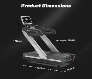เครื่องออกกำลังกายแบบสายพานวิ่ง 2-in-1 รุ่น MND-X700 จากโรงงานโดยตรง พร้อมหน้าจอ LED และระบบวัดอัตราการเต้นของหัวใจแบบไร้สาย - Product Image 4