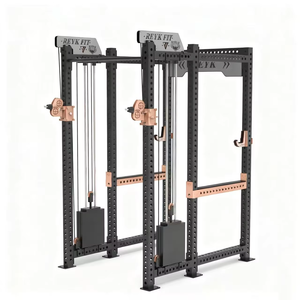 Máquina de fuerza de acero inoxidable de seis postes con 75kg + pila de peso para ejercicios de tríceps - Product Image 3