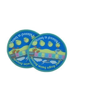 Wholesale Customized Embroidered Lace Patches with Hook & Loop Backing for Hat and Uniform Clothing - Product Image 2