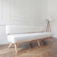 Chaise de restaurant en contreplaqué de style moderne, mobilier de restaurant d'intérieur, banquette en bois