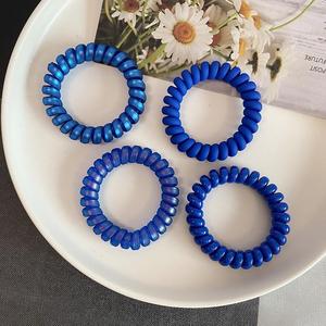 Ivanaze-bandas azules para el pelo para niña, tocado de goma, accesorios para el cabello, <span class=keywords><strong>diadema</strong></span> de línea telefónica, anilla para el cabello para mujer coreana - Product Image 2