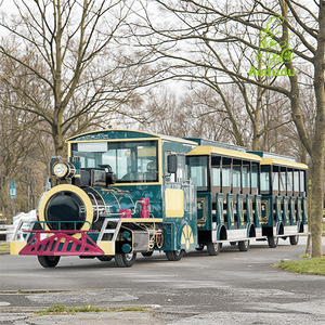 Tren Turístico Eléctrico de 42 Asientos para Parques de Atracciones, Lugares Públicos, Carnavales, Autobús Eléctrico sin Rieles - Product Image 1