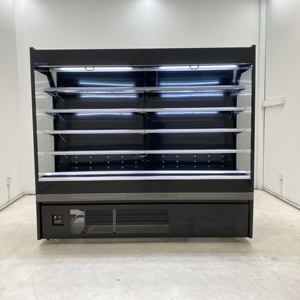 Vitrina Refrigerada con Cortina de Aire de Color Personalizado para Exhibición de Frutas Frescas en Tiendas de Jugos y Smoothies en el <span class=keywords><strong>Centro</strong></span> de la Ciudad - Product Image 5