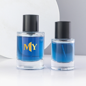 Nước Hoa Hàng Ngày Lưu Trữ 30Ml <span class=keywords><strong>60Ml</strong></span> Uốn Necl Rõ Ràng Thủy Tinh Nước Hoa Atomizers Với Cổ Điển Màu Đen Mũ - Product Image 1