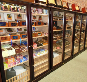 Smoke Shop <strong>Showcase</strong> 4000Ct Walk in Humidor Cherry Cigar Display Case With Led Lighting Cigar <strong>Room</strong> Cigar Cabinet Humidor - Product Image 4