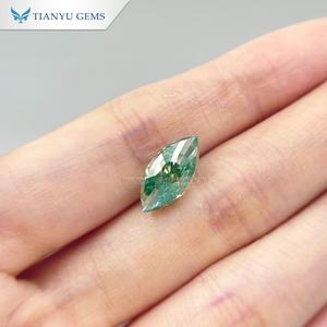 टियानू रत्नों के लिए महिला गहनों के लिए ग्रीन और ब्लू मोइससानाइट - Product Image 3