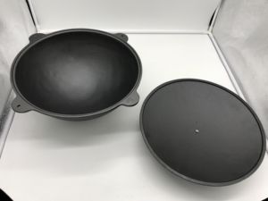Horno Kazan hecho a medida, <span class=keywords><strong>hierro</strong></span> <span class=keywords><strong>fundido</strong></span> ruso, Wok uzbeko grande, olla Kazan para acampar con horno - Product Image 2