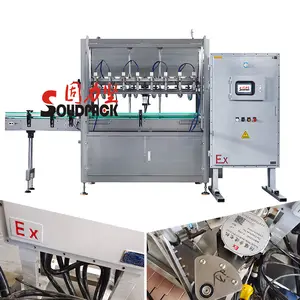 Solidpack Explosion Proof Plant Fertilizer Overflow 1-5L Bottling Filling Machine Automatic Gravity Filling Machine