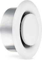 100mm RVS schijfventiel ronde plafondventilatie diffuser met modern design voor buiten- en kelder HVAC-koeling
