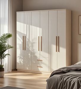 Armario de Almacenamiento para Dormitorio, Armario de Madera Simple, Muebles para Sala de Estar, Armario de 6 Puertas - Product Image 6