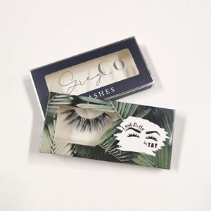 Thiết Kế Miễn Phí Tùy Chỉnh Dễ Thương Tông Kích Thước Nhỏ Dễ Dàng Lấy Lông Mi Giả Bao Bì Hộp - Product Image 3