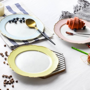 Assiette en dentelle Vintage pour filles, en forme de Phnom Penh, style Baroque, accessoire de petit déjeuner, Steak - Product Image 6