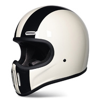 Casques de moto intégrales rétro TT&COCASCOS en fibre de verre, casque vintage TT&CO en fibre de verre, café racer, scooter, cyclomoteur