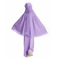 Nouvelle Collection – Vêtements Islamiques : Ensemble Jilbab 2 Pièces Longue Robe de Prière Abaya et Khimar Élégant pour Filles – Spécial Aïd