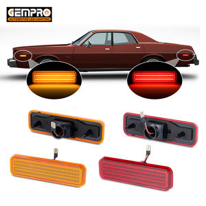 Lot de 4 feux latéraux pour voitures classiques <span class=keywords><strong>Dodge</strong></span>/Plymouth <span class=keywords><strong>1971</strong></span>-1993, lampes de pare-chocs, réflecteurs, feux de signalisation - Product Image 1