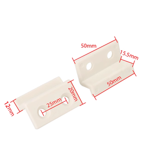 Zware Nylon Kunststof Hoekbeugel Voor Meubels Versterkte Haakse Ondersteuning Voor Houten Planken En Planken - Product Image 2