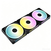 Ventilador de Caja RGB de Levitación Magnética Speedy Premium de 120 mm, Paquete Triple, Sistema de Control de Enlace, Concentrador, Negro, Silencioso, Ventilador de Refrigeración para Juegos de PC