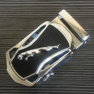 Оптовая продажа, кожаный ремень, Заводская внутренняя ширина 35 мм, цинковый сплав, 3D тисненый крокодил, животное, легкий зажим, автоматическая пряжка для ремня с логотипом - Product Image 3