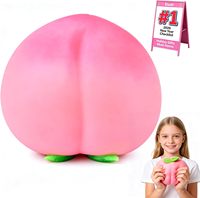 Jouets Squishy Géants en Forme de Fruits Doux et Réalistes (Pêche, Fraise, Fromage, Carotte, Banane) – Jouets Anti-Stress à Presser pour Enfants