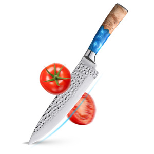 Juego de <span class=keywords><strong>cuchillos</strong></span> de cocina de acero inoxidable, juego de <span class=keywords><strong>cuchillos</strong></span> de chef <span class=keywords><strong>con</strong></span> mango de resina azul <span class=keywords><strong>con</strong></span> imán y soporte para <span class=keywords><strong>cuchillos</strong></span>, gran oferta, 6 uds. - Product Image 6