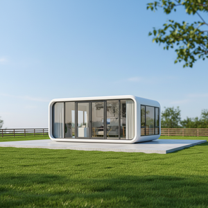 <span class=keywords><strong>Maison</strong></span> conteneur micro-elliptique extensible personnalisée en forme de capsule, préfabriquée et modulaire, type grange ou cabane - Product Image 1