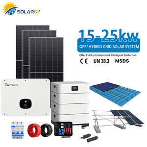 Sistema Solar Híbrido de 25kW Growatt WIT 25K-HU con Paneles de 630W y Batería de 32.25kWh, Kit Completo para Granjas, Fábricas y Mercados Emergentes - Product Image 1